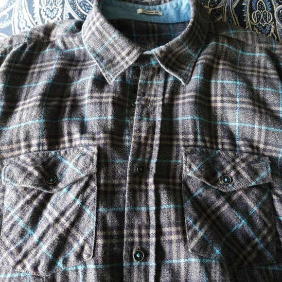 Bugatchi Flannel Plaid Shirt - Picture 2 of 7